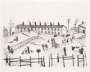 L S Lowry: Winter In Broughton - Signed Print