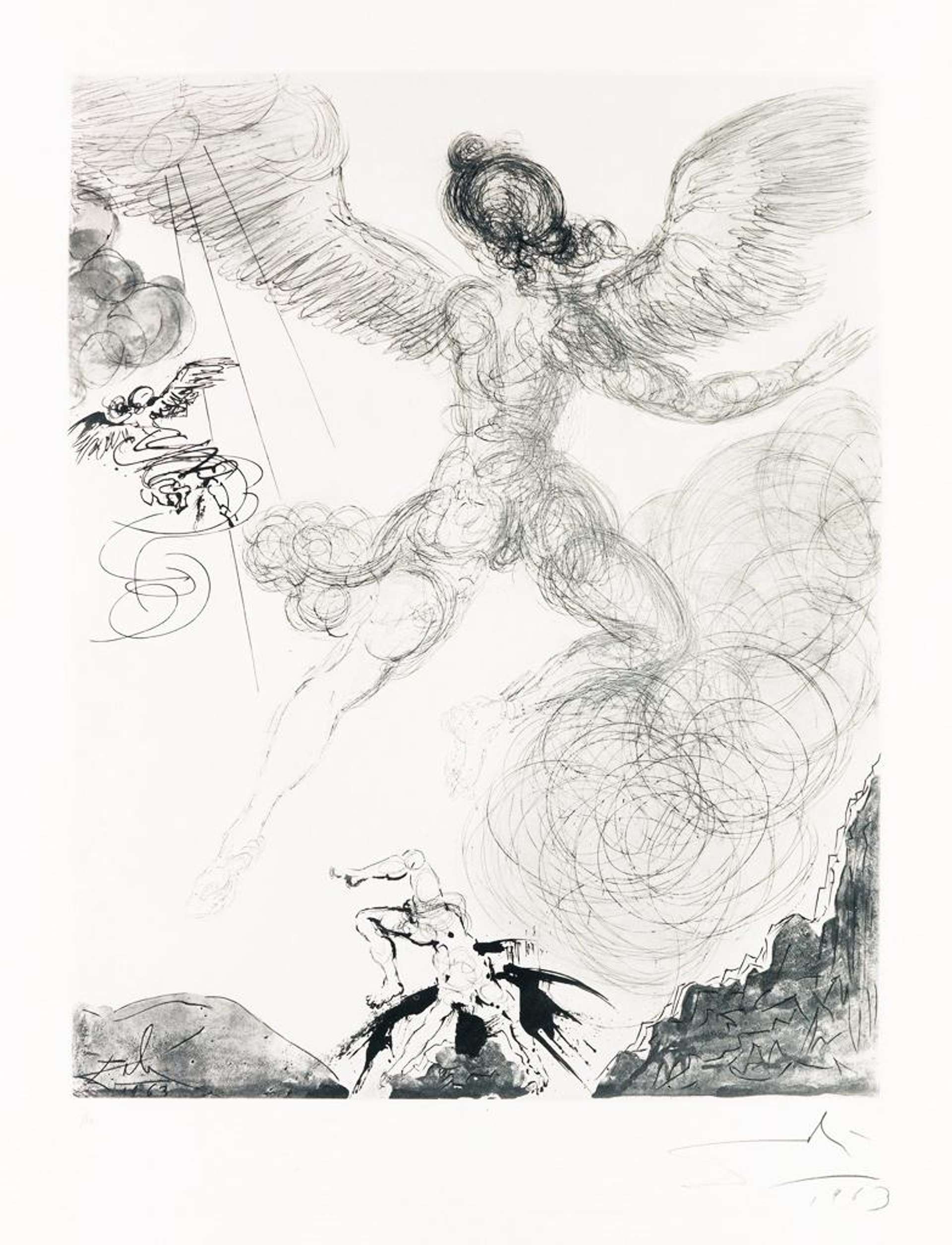 Icarus - Signed Print by Salvador Dali 1963 - MyArtBroker