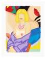 Tom Wesselmann: Claire Sitting With Robe Half Off (Vivienne) - Signed Print