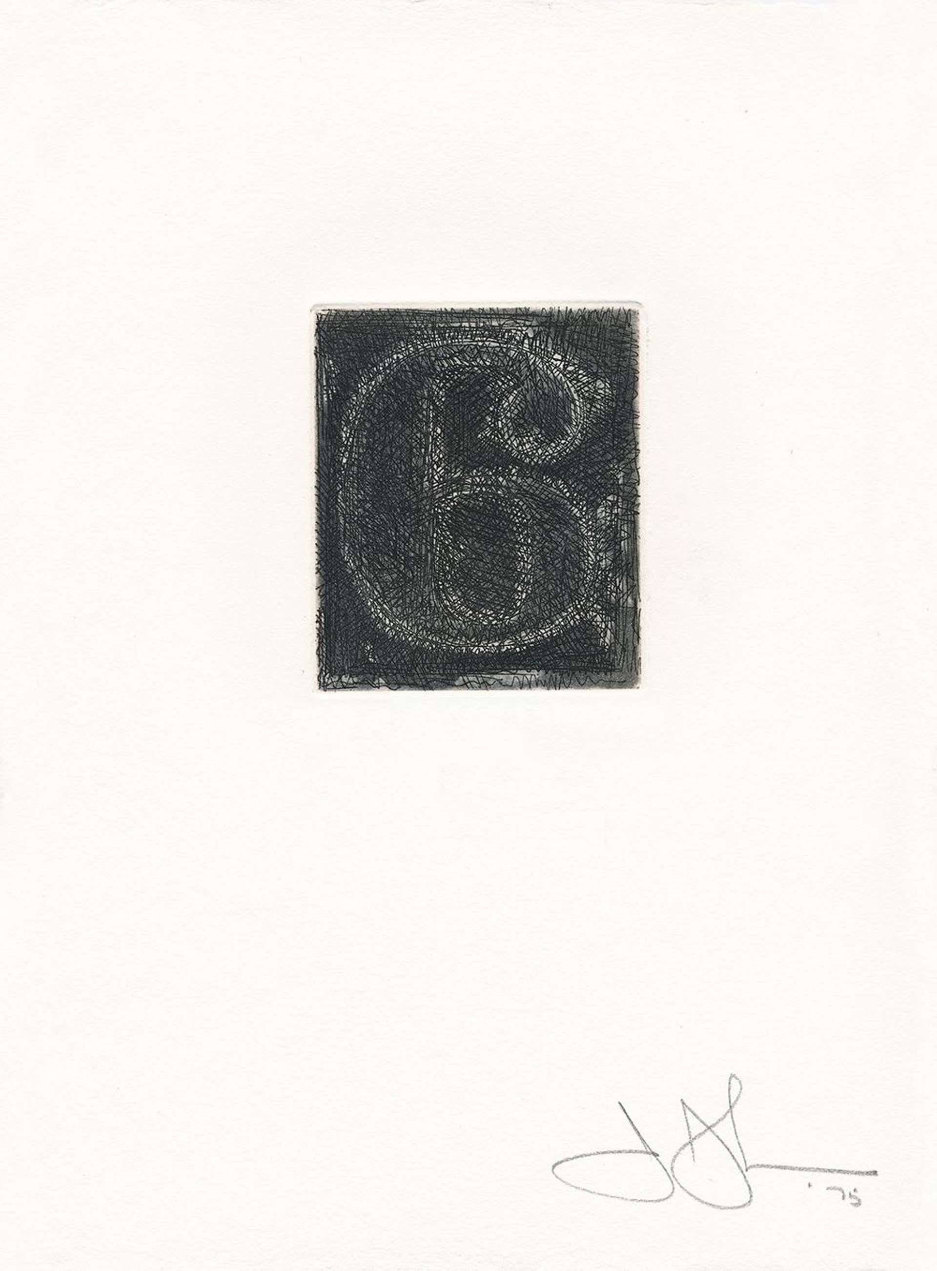 6 (ULAE 162) - Signed Print by Jasper Johns 1975 - MyArtBroker