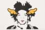 D*Face: Saddo Basquiat (orange) - Signed Print