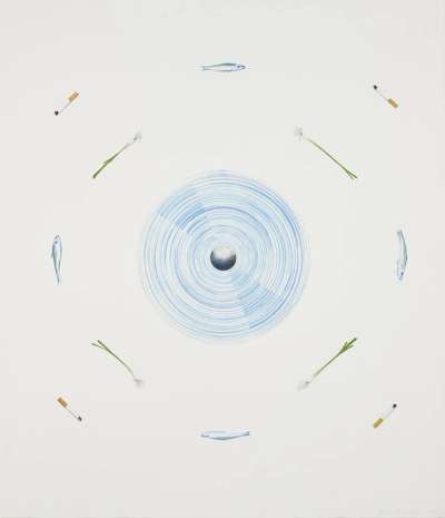 The Fan And Its Surroundings - Signed Print by Ed Ruscha 1982 - MyArtBroker