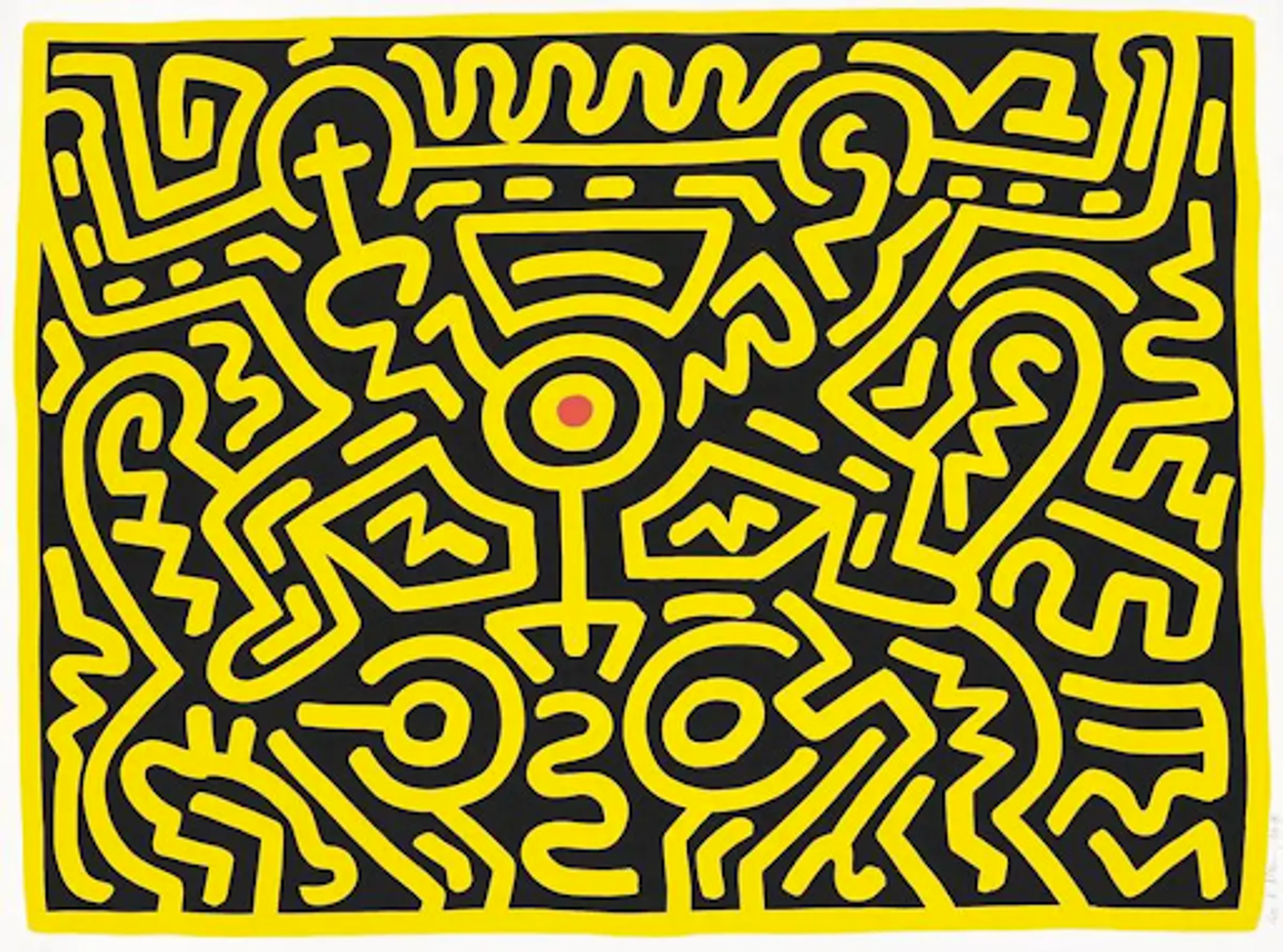 Keith Haring's Ode To Unity: An Interplay of Colour and Energy