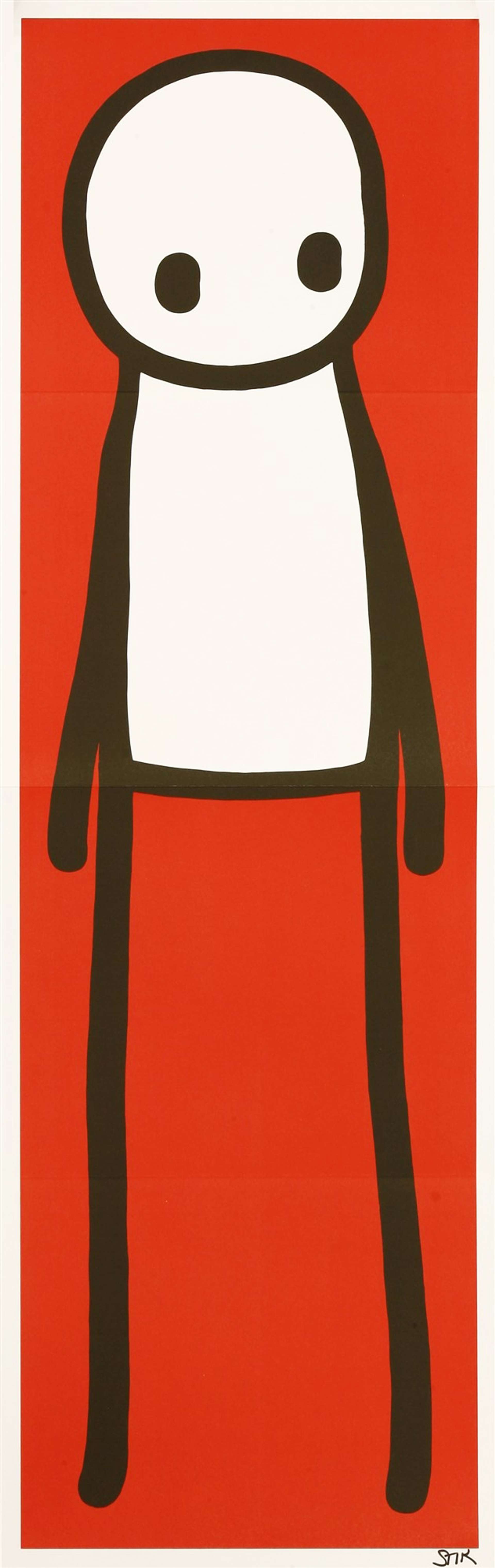 Standing Figure (red) by Stik