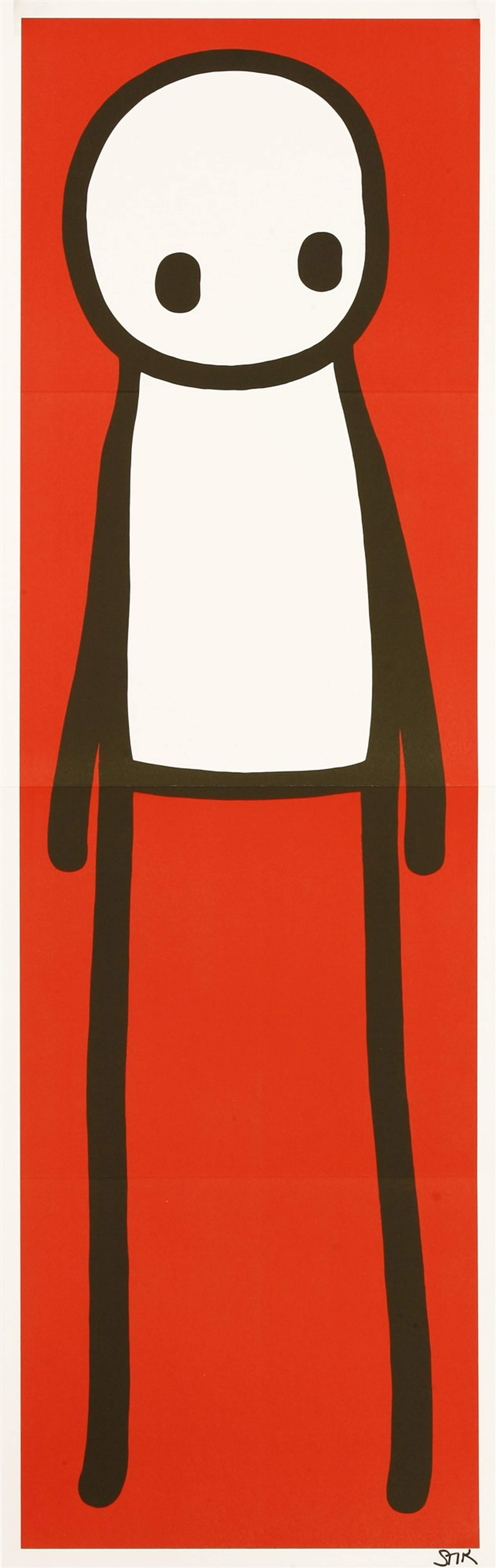 Standing Figure (red) - Signed Print