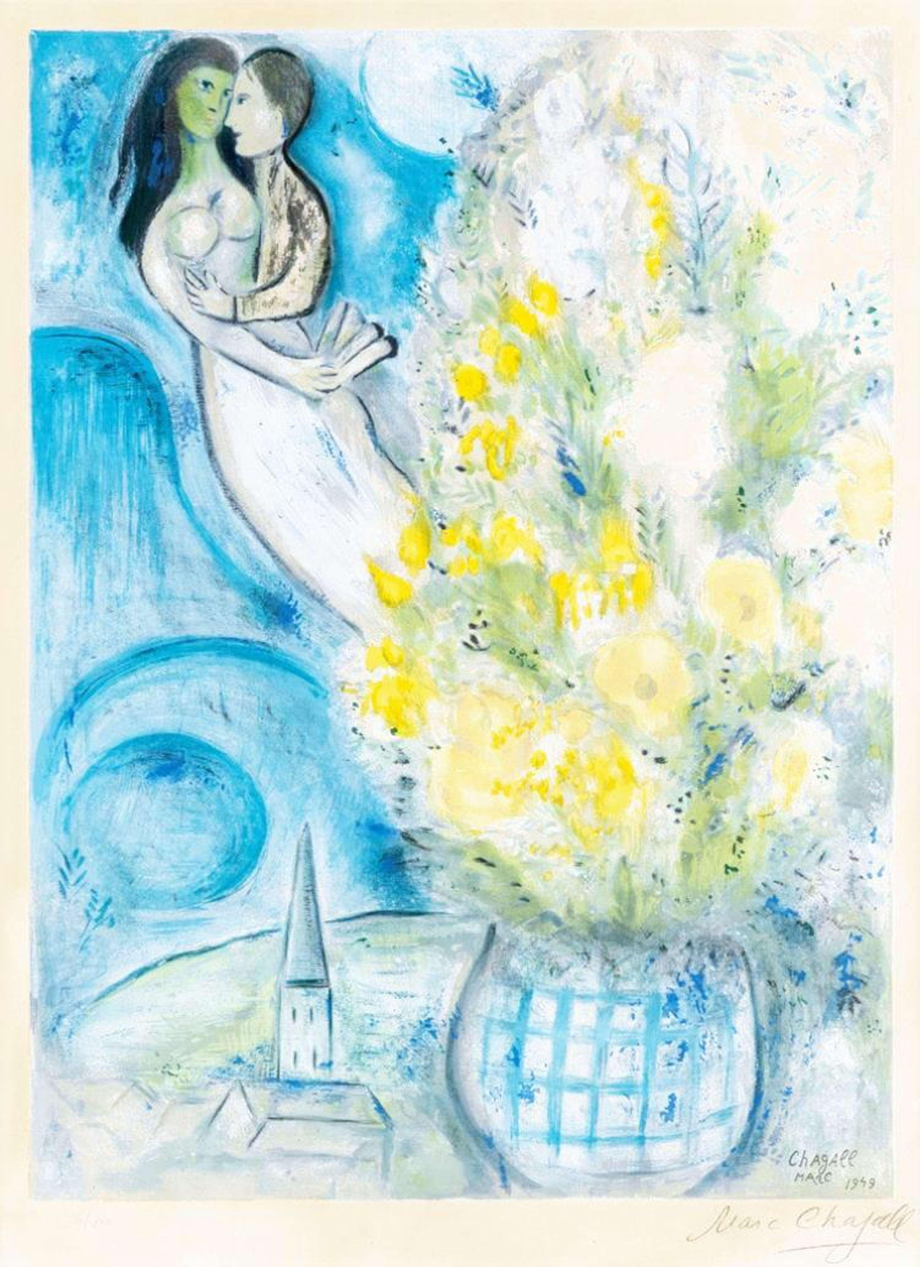 Les Coquelicots - Signed Print by Marc Chagall 1949 - MyArtBroker