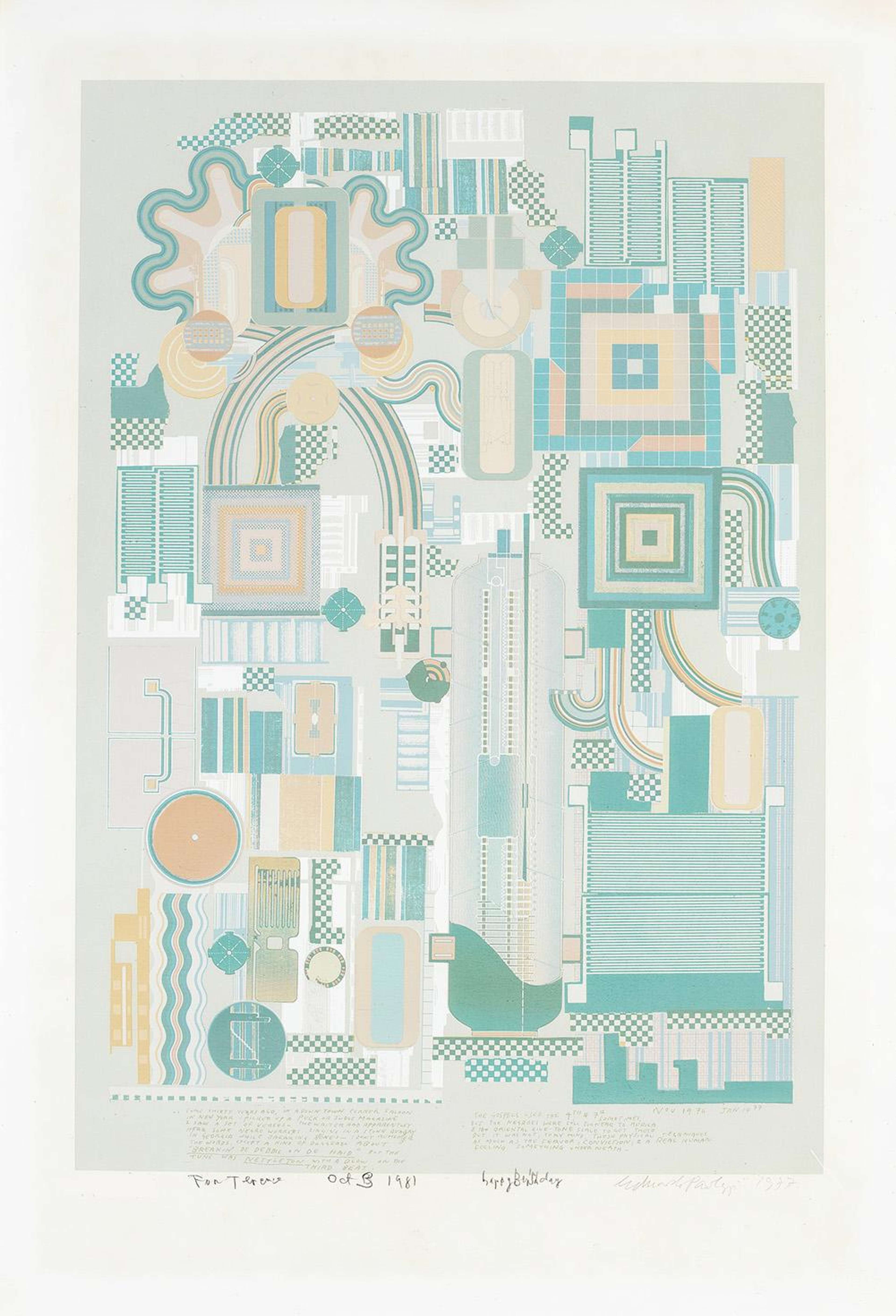 Calcium Light Night 7 - Signed Print by Eduardo Paolozzi 1977 - MyArtBroker