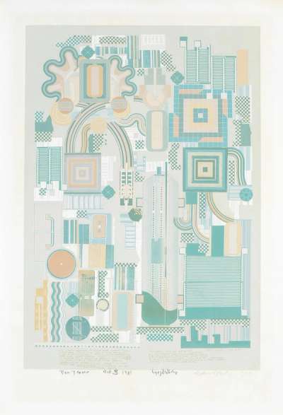 Calcium Light Night 7 - Signed Print by Eduardo Paolozzi 1977 - MyArtBroker