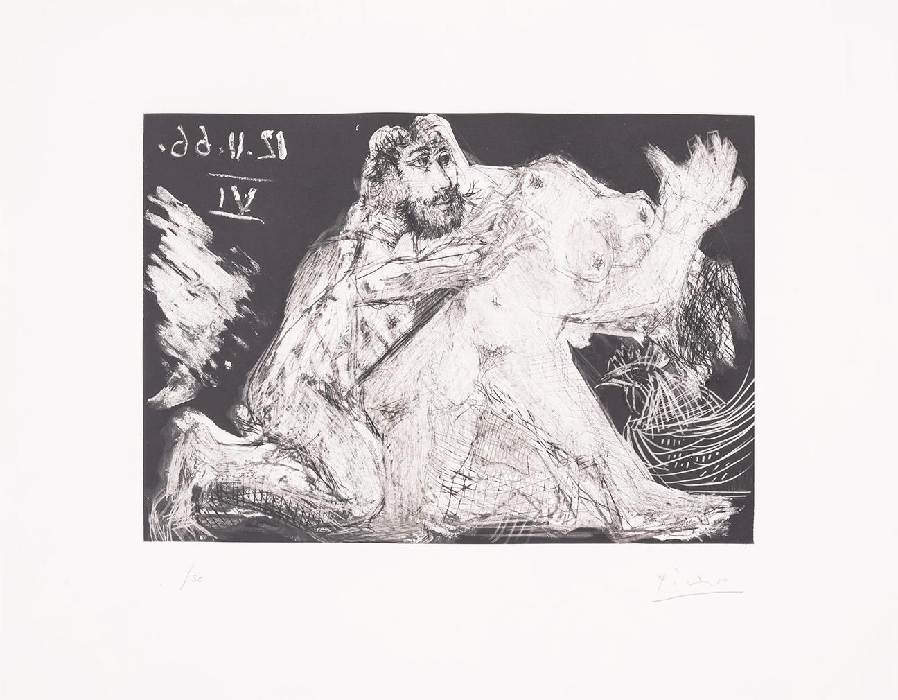 PABLO PICASSO【Faune devoilant une Femme】 Pablo Picasso Faune Dévoilant Une Femme (Signed Print) 1939