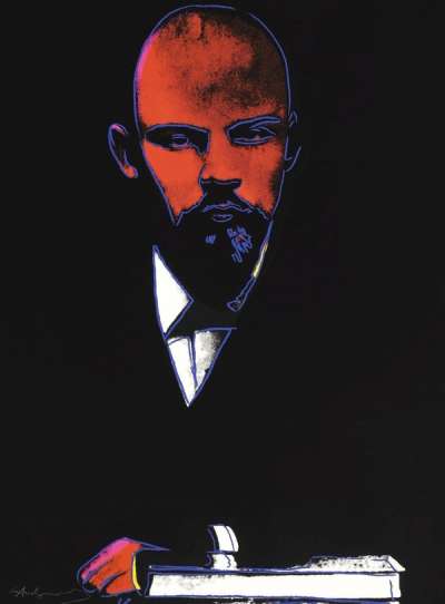 Andy Warhol: Black Lenin (F. & S. II.402) - Signed Print