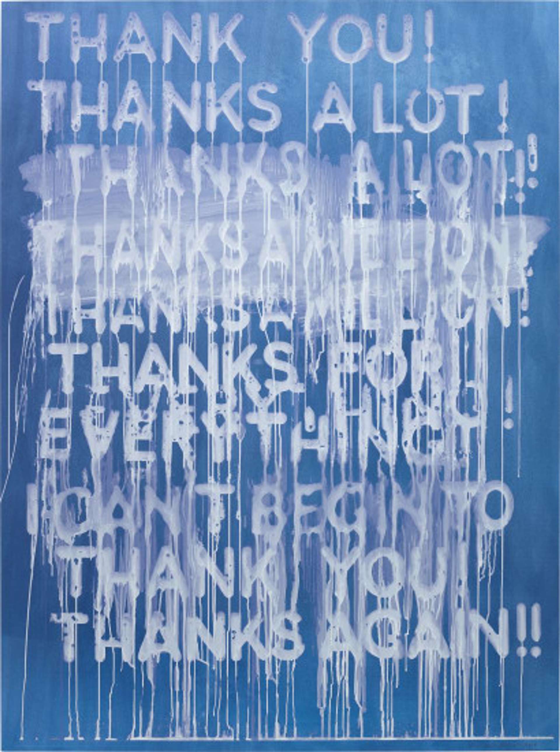 Thank You! - Signed Print by Mel Bochner 2014 - MyArtBroker