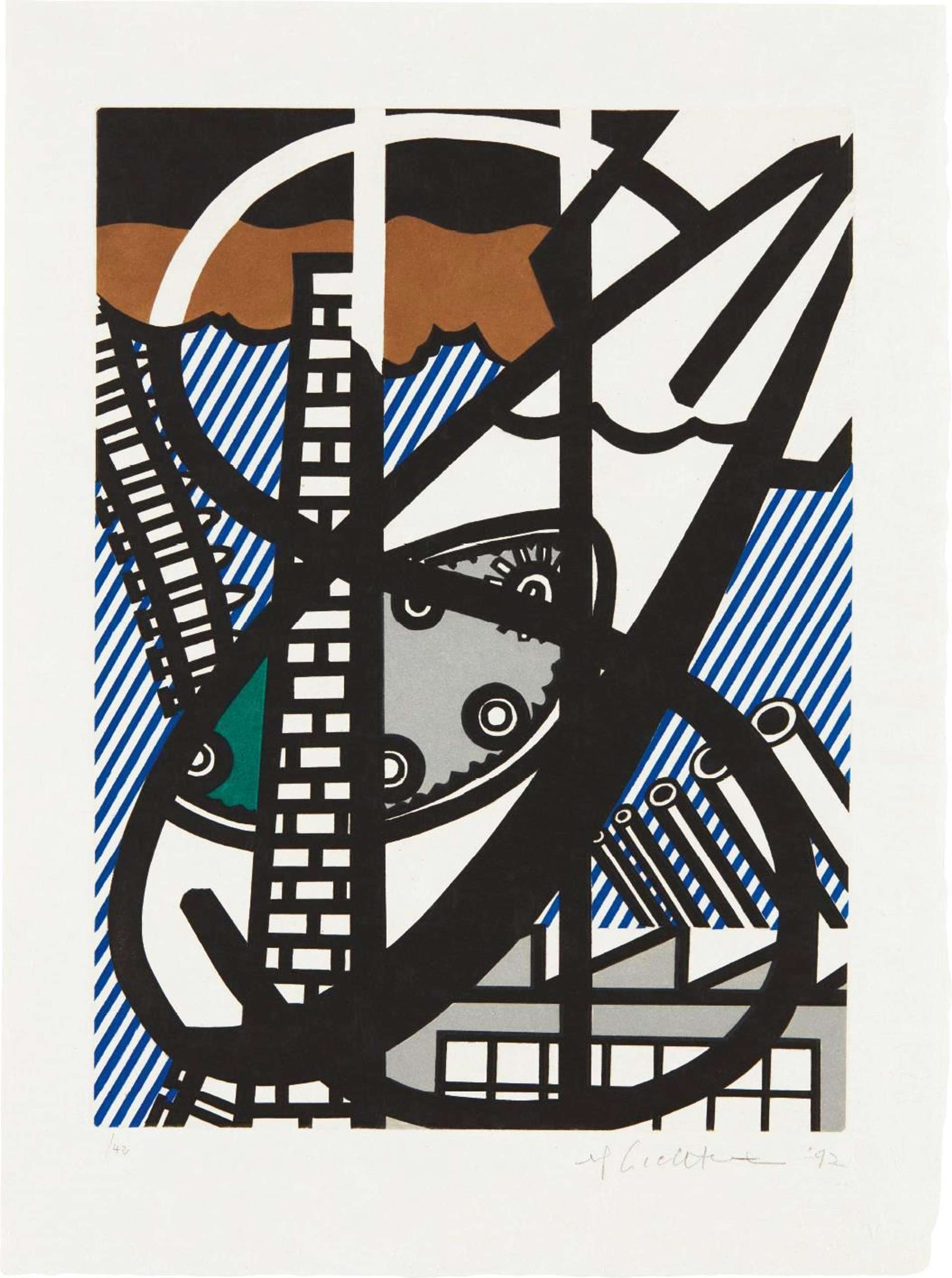 Illustration For Une Fenêtre Ouverte Sur Chicago - Signed Print by Roy Lichtenstein 1992 - MyArtBroker
