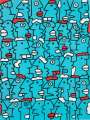 Thierry Noir: Fast Form Manifest (Teal) - Signed Print