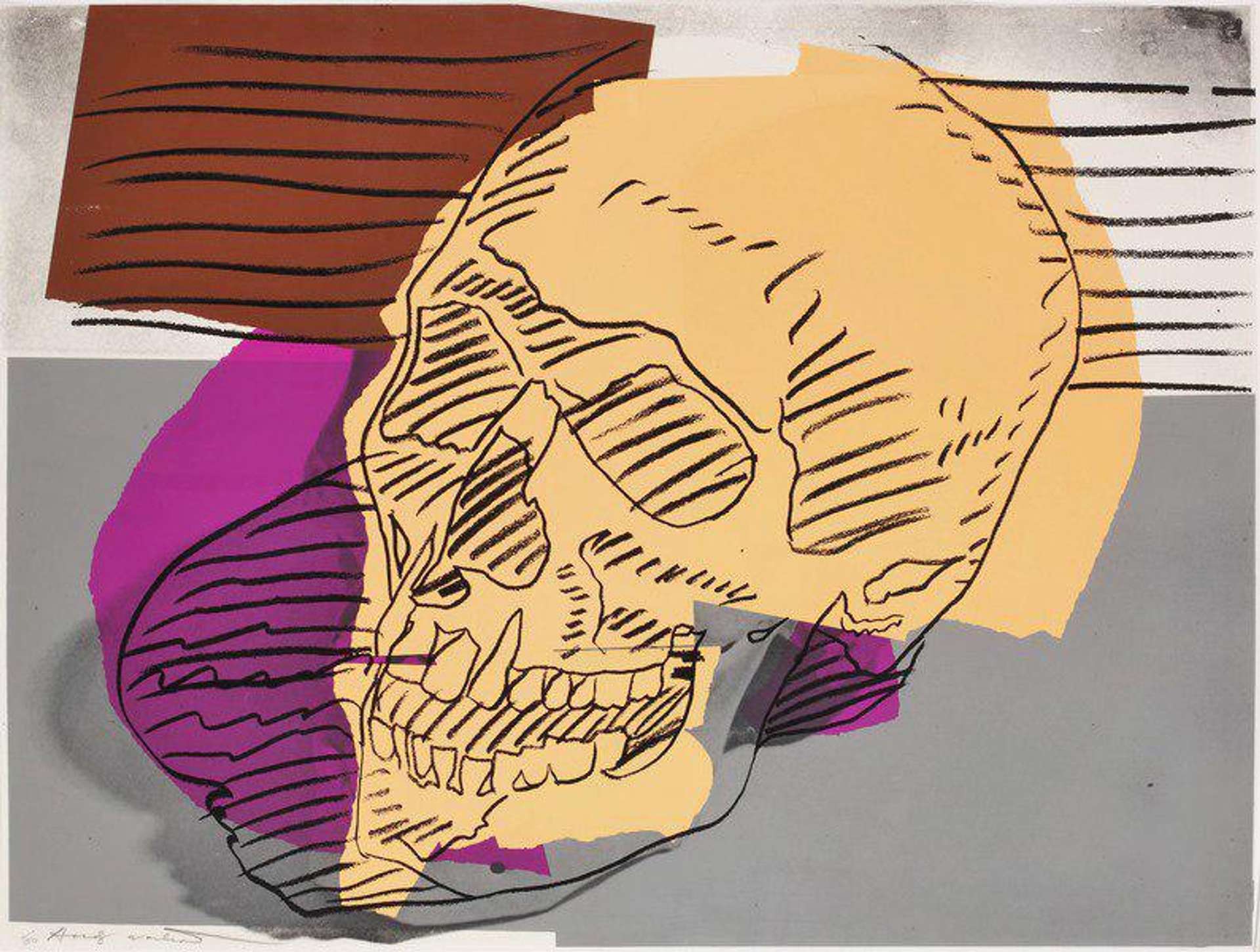 Andy Warhol Skull (F. & S. II.157) (Signed Print) 1976