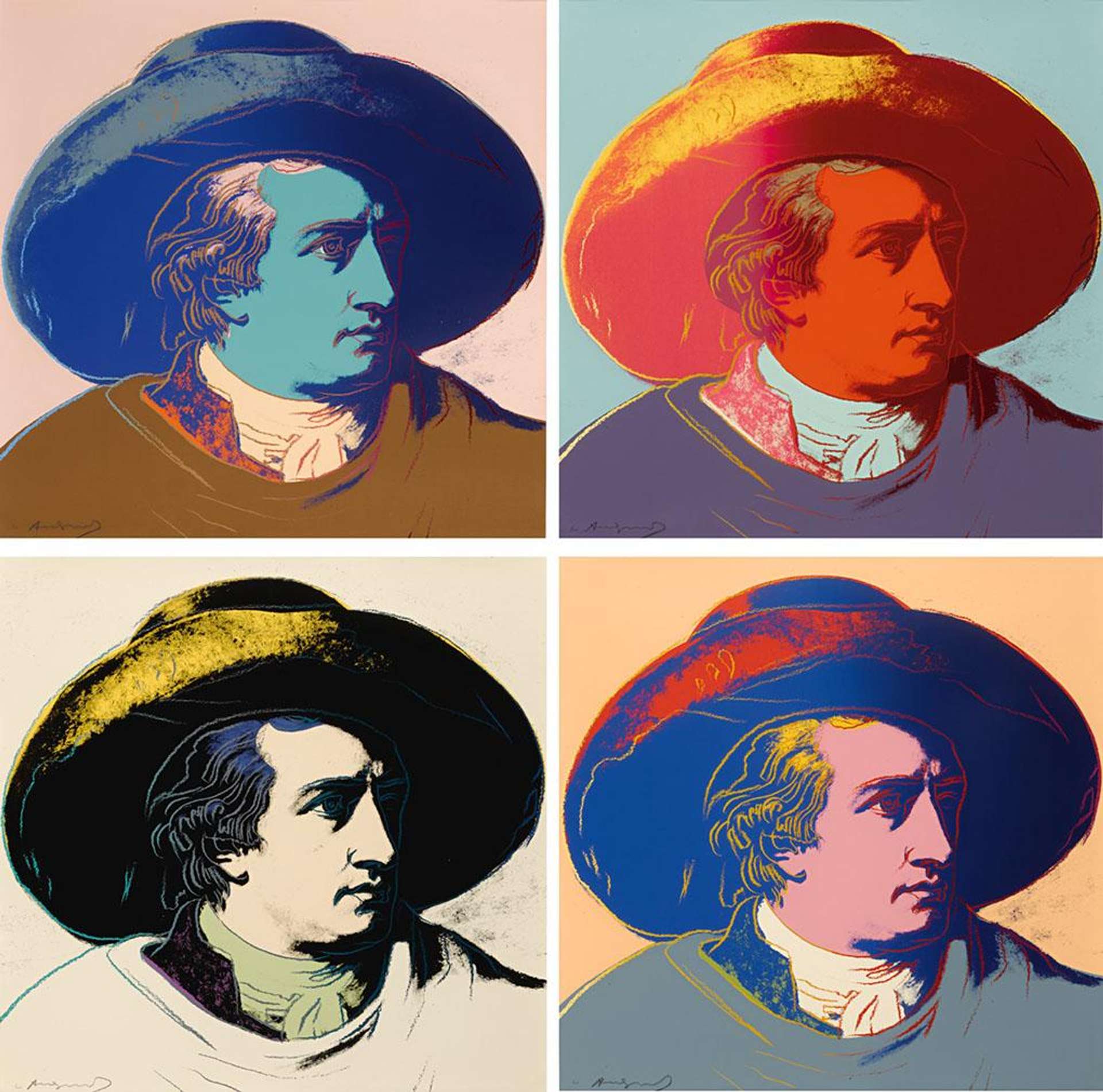 Goethe (complete set) - Signed Print by Andy Warhol 1982 - MyArtBroker