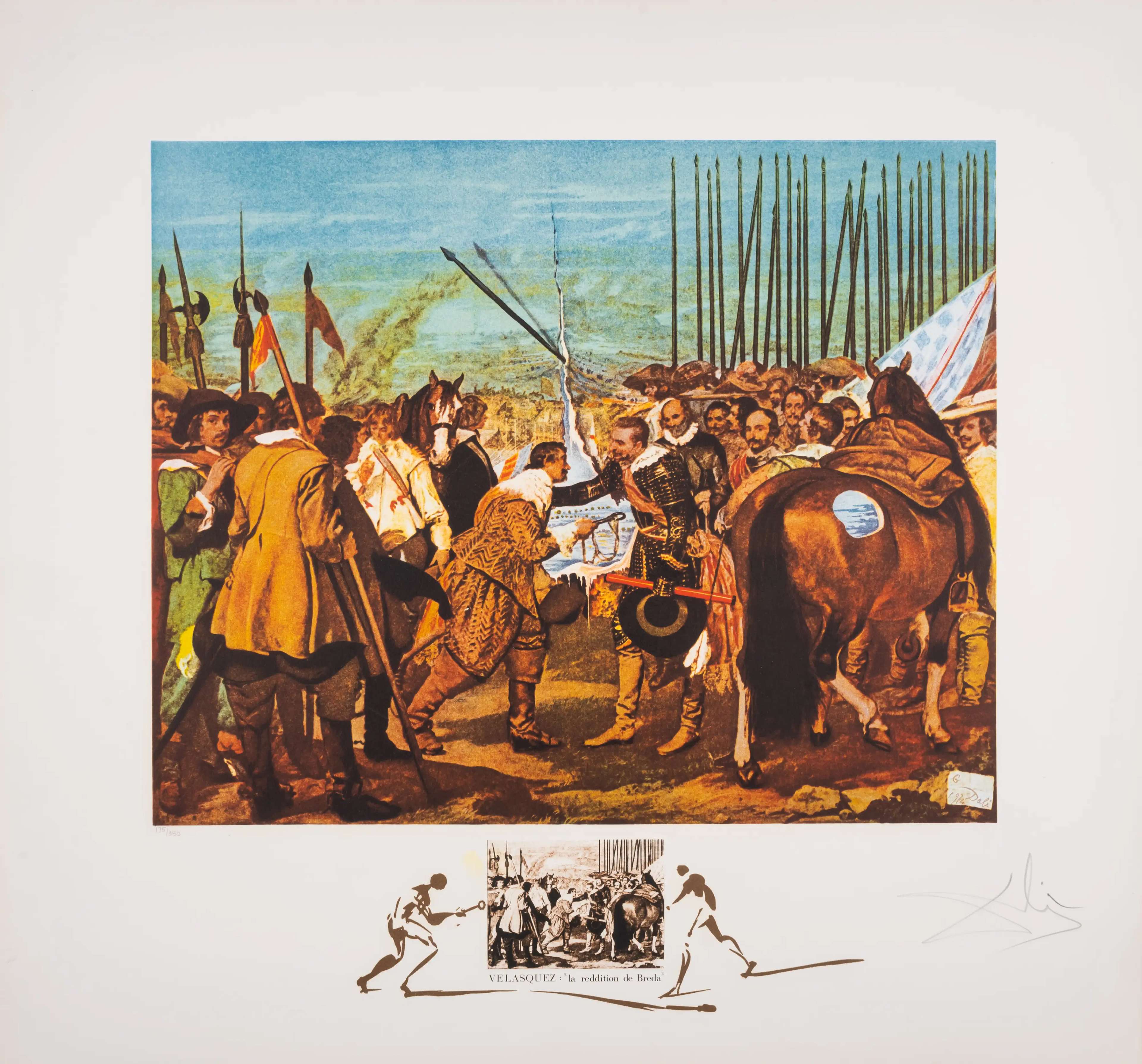 Velasquez, Le Reddition De Breda - Signed Print by Salvador Dali 1974 - MyArtBroker