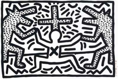 Plate IV, Untitled 1 - 6 - Signed Print by Keith Haring 1982 - MyArtBroker