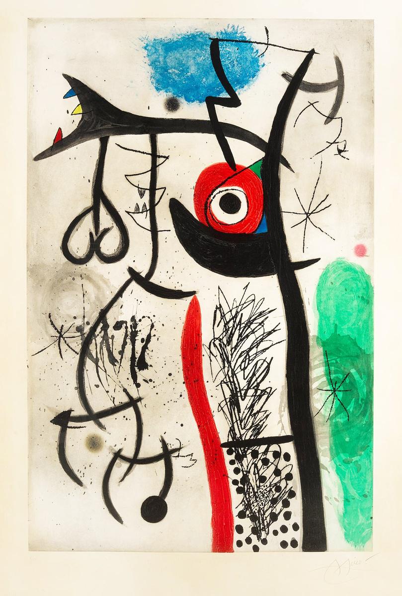 Joan Miró L’Etranglé (Signed Print) 1974