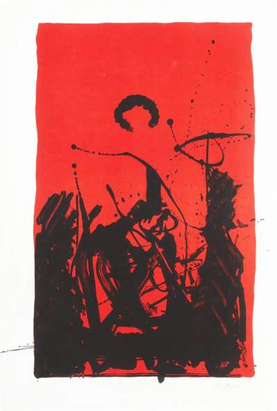 Burning Sun - Signed Print by Robert Motherwell 1985 - MyArtBroker
