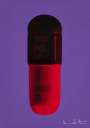 Damien Hirst: The Cure (papal purple, burgundy, blood orange) - Signed Print