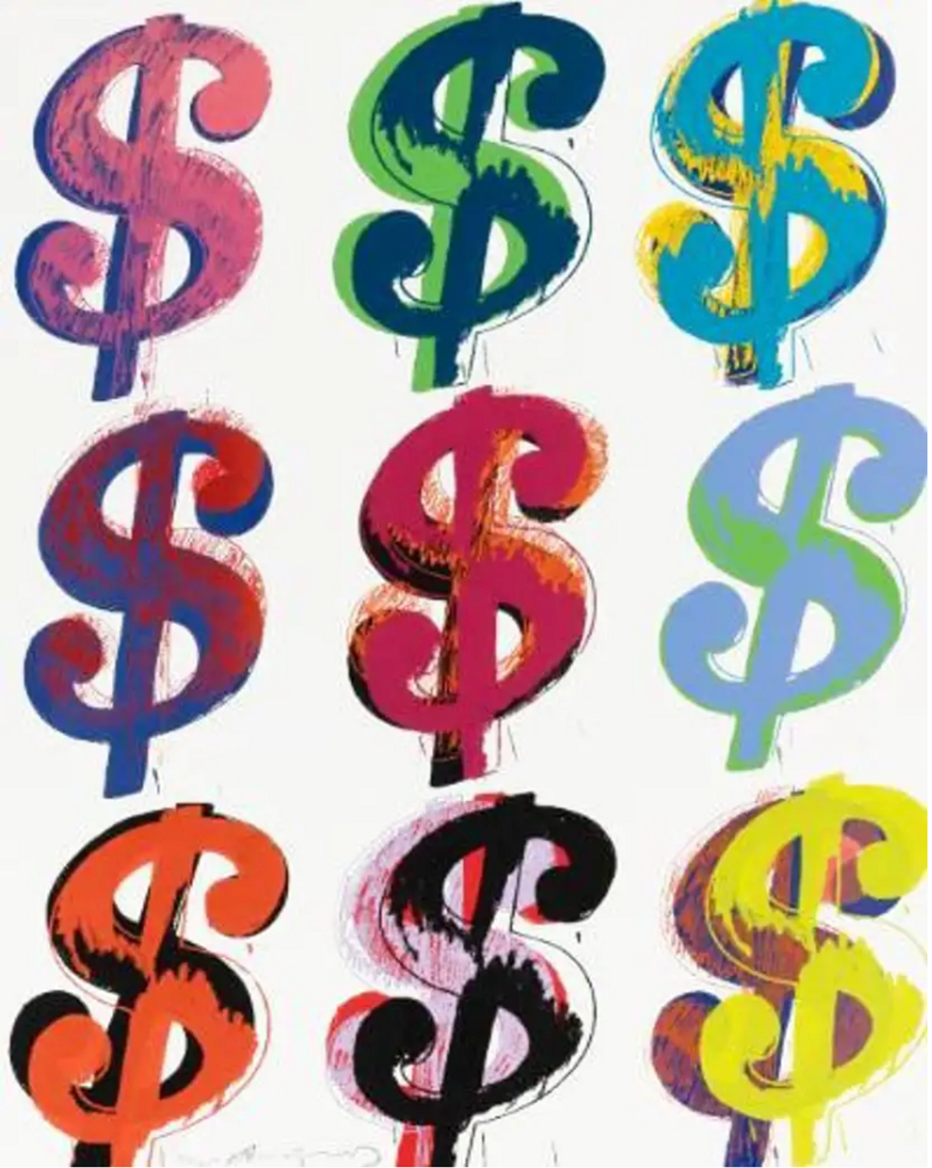 Dollar Sign 9 (F. & S. II.286) by Andy Warhol
