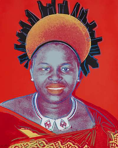 Queen Ntombi Twala Of Swaziland (F. & S. II.349) - Signed Print by Andy Warhol 1985 - MyArtBroker