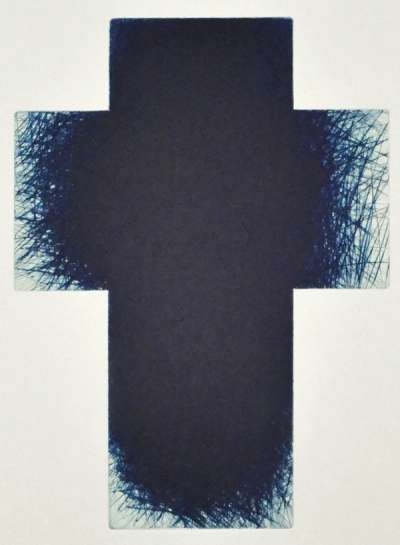 Kreuz Tiefseekreuz - Signed Print by Arnulf Rainer 2002 - MyArtBroker