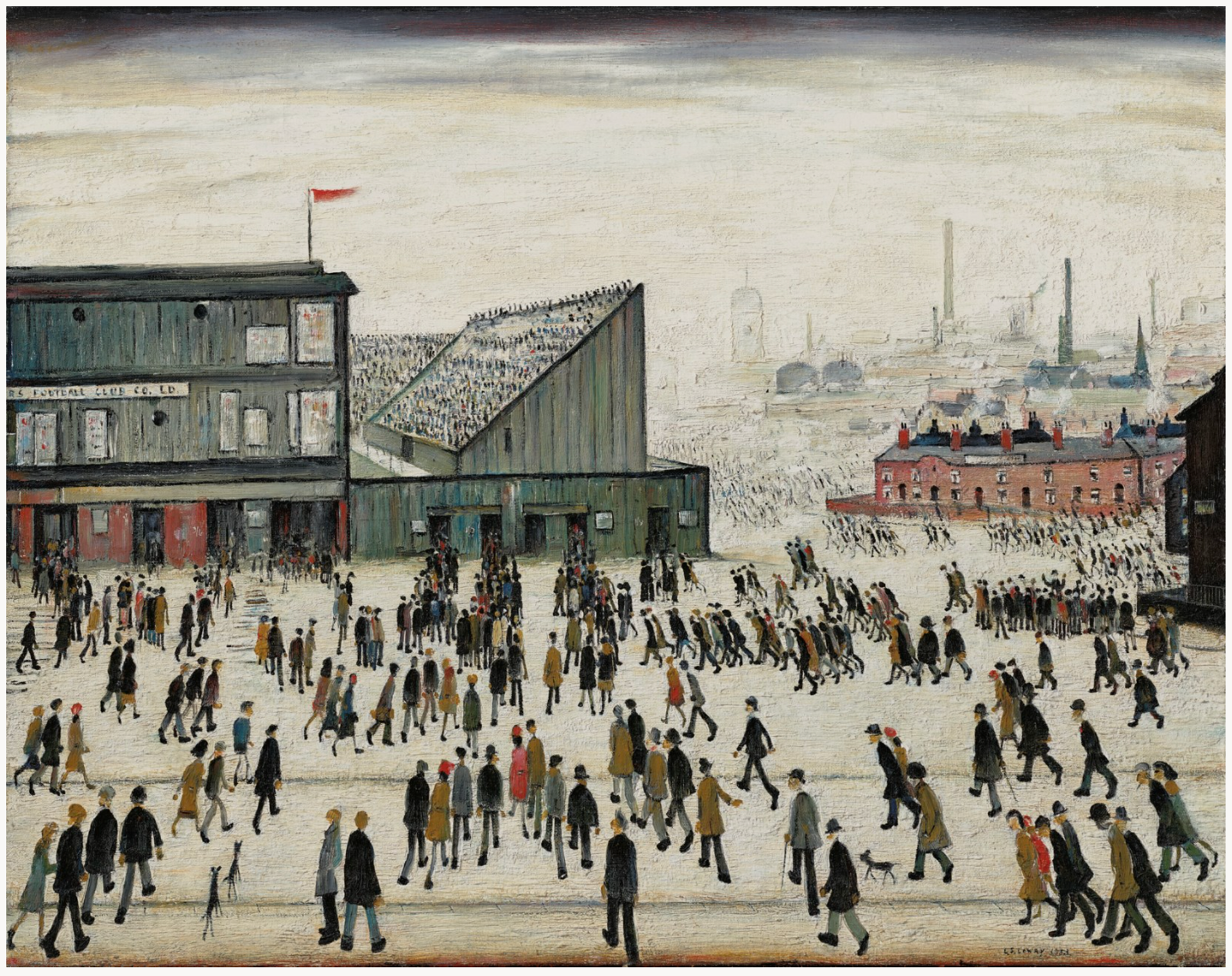 Going To The Match by LS Lowry - MyArtBroker 