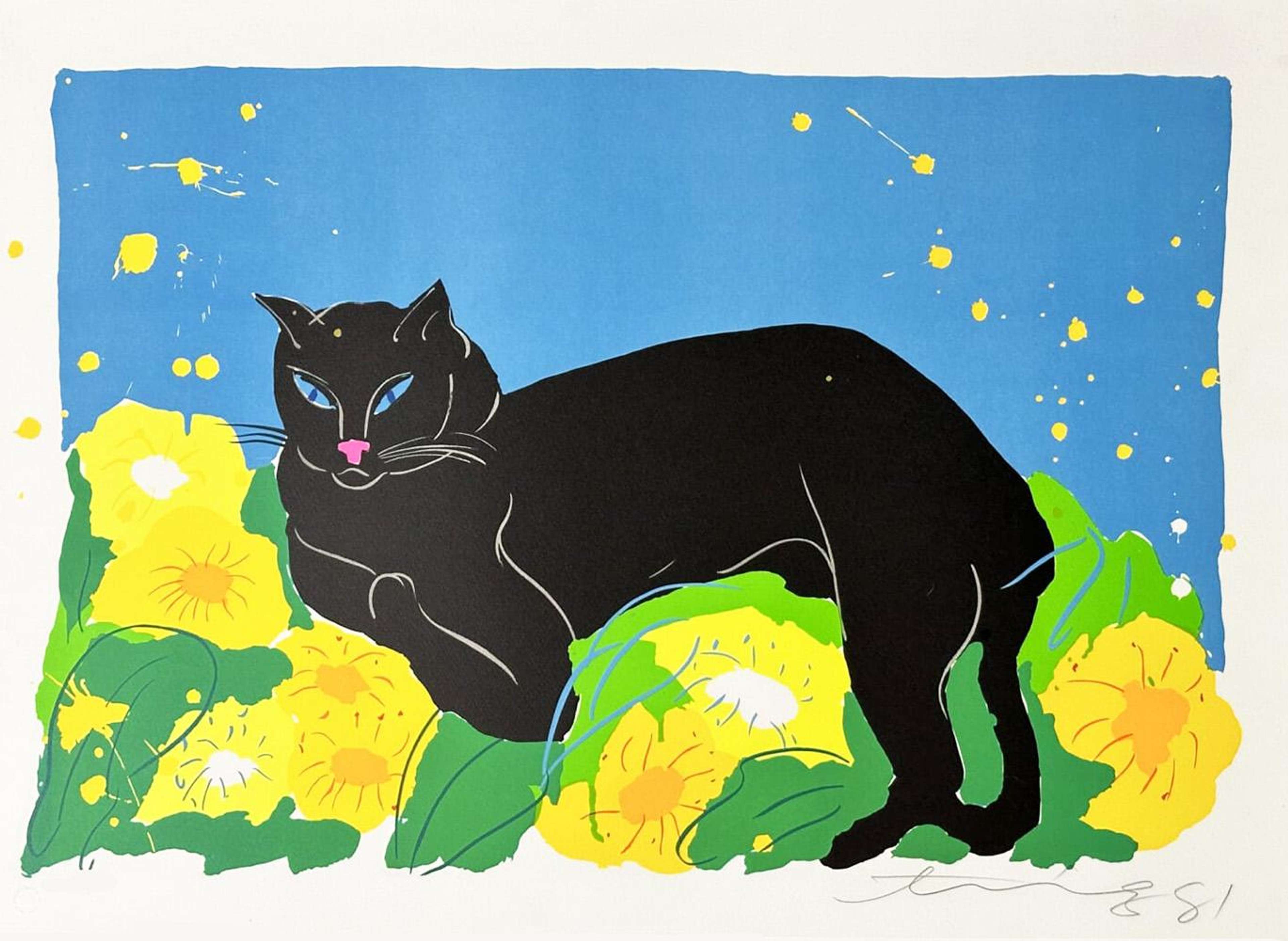 Black Cat - Signed Print by Walasse Ting 1981 - MyArtBroker