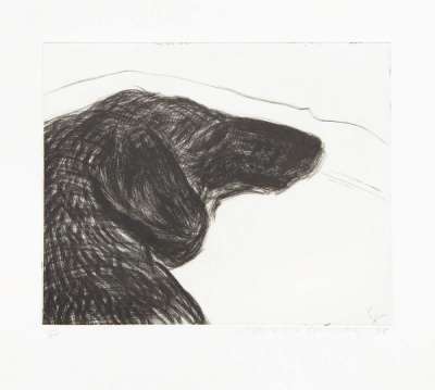 David Hockney: Dog Etching No.6 - Signed Print