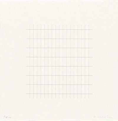 On A Clear Day 21 - Signed Print by Agnes Martin 1973 - MyArtBroker