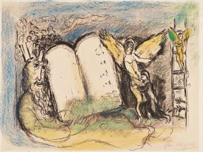 Marc Chagall: Vision De Moses, Second State - Signed Print