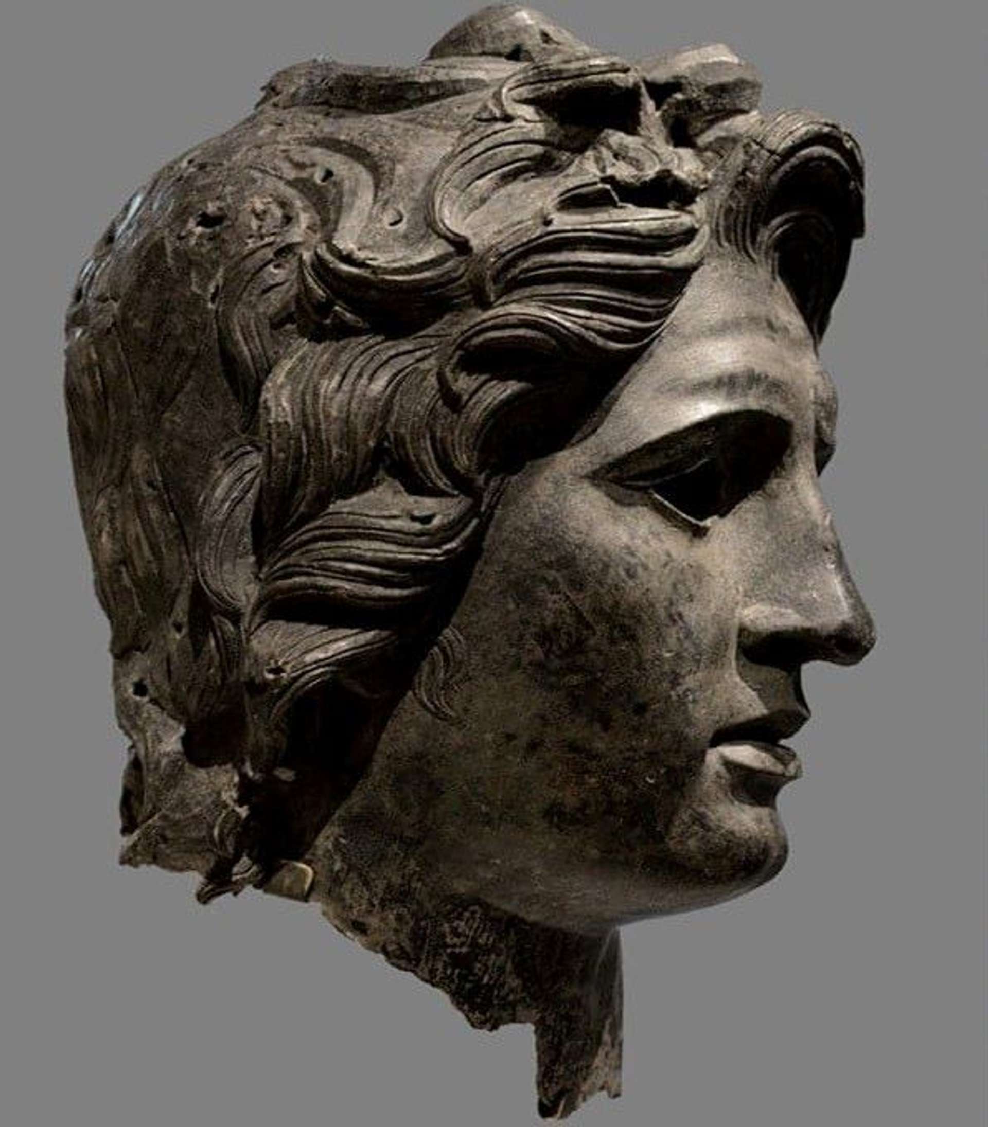 Alexander The Great Bronze Head