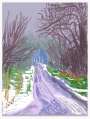 David Hockney: The Arrival Of Spring In Woldgate East Yorkshire 4th January 2011 - Signed Print