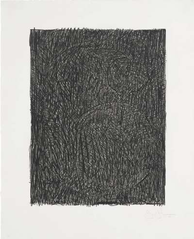 Figure 6 (Black Numeral) - Signed Print by Jasper Johns 1968 - MyArtBroker