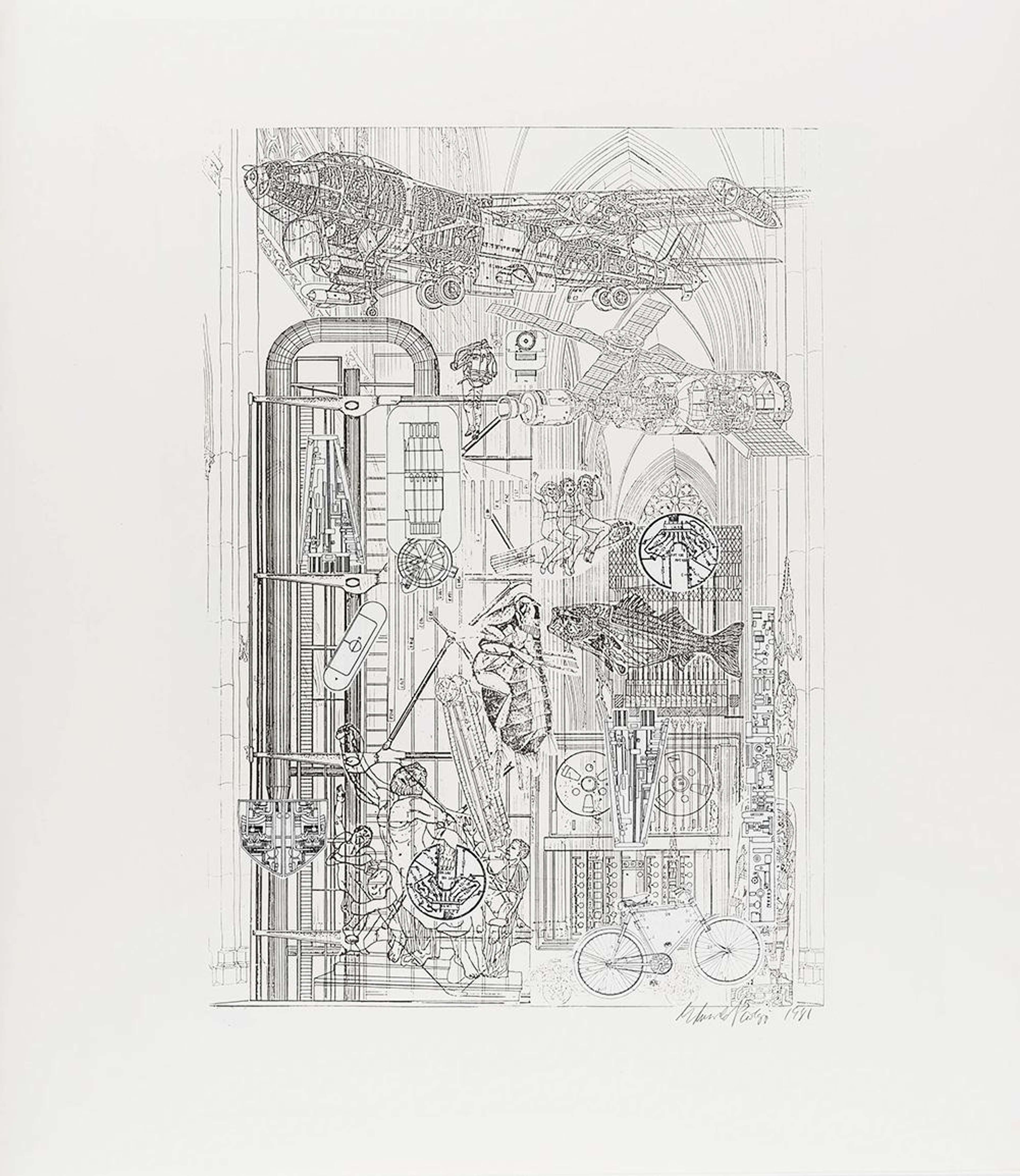 Blueprints For A New Museum 2 - Signed Print by Eduardo Paolozzi 1981 - MyArtBroker