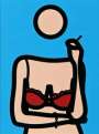Julian Opie: Ruth With Cigarette 4 - Signed Print