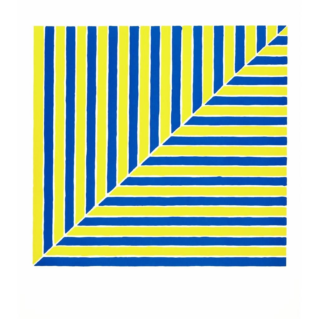 Frank Stella Rabat Signed Print 1964 For Sale Frank Stella Rabat Signed Print 1964 For Sale