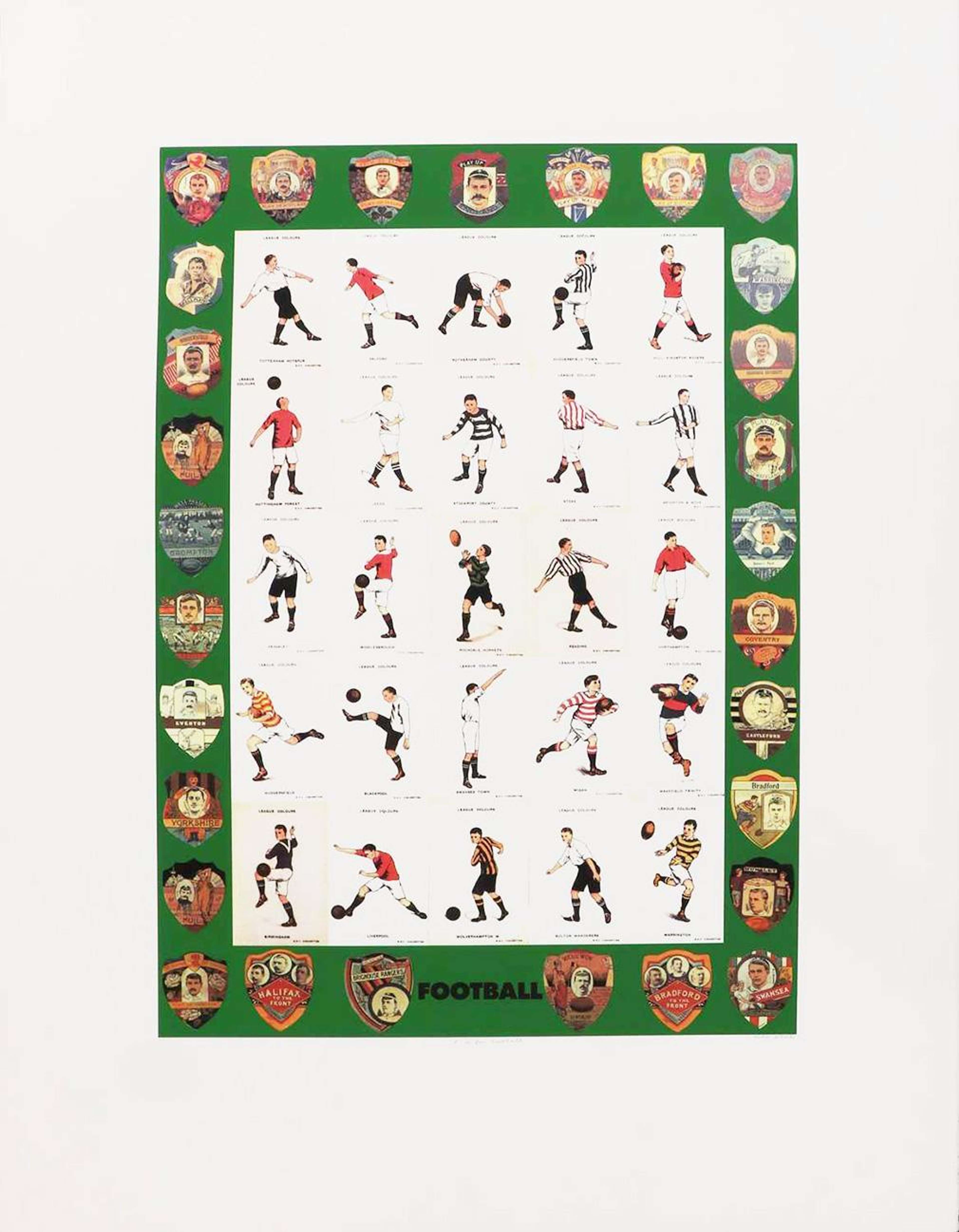F Is For Football - Signed Print by Peter Blake 1991 - MyArtBroker