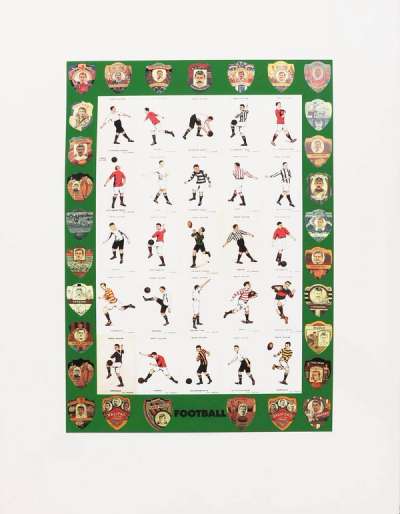 F Is For Football - Signed Print by Peter Blake 1991 - MyArtBroker