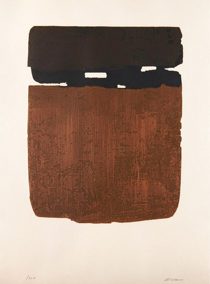 Pierre Soulages Eau-Forte XXVI (Signed Print) 1974 | For Sale