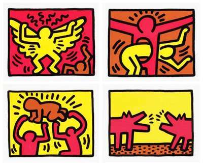 Pop Shop IV (complete set) - Signed Print by Keith Haring 1989 - MyArtBroker