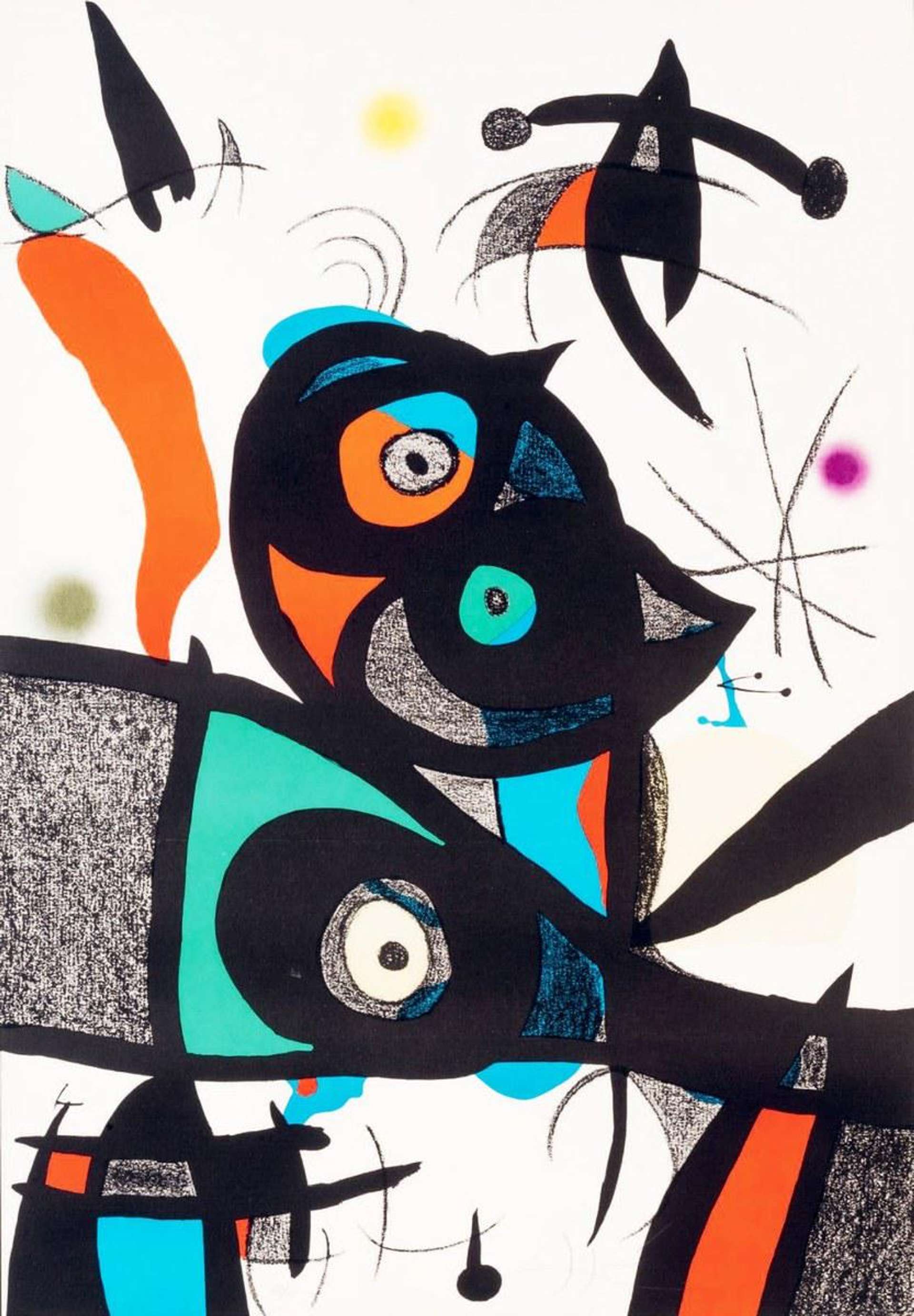 Plate X (Oda A Joan Miró) - Signed Print by Joan Miró 1975 - MyArtBroker