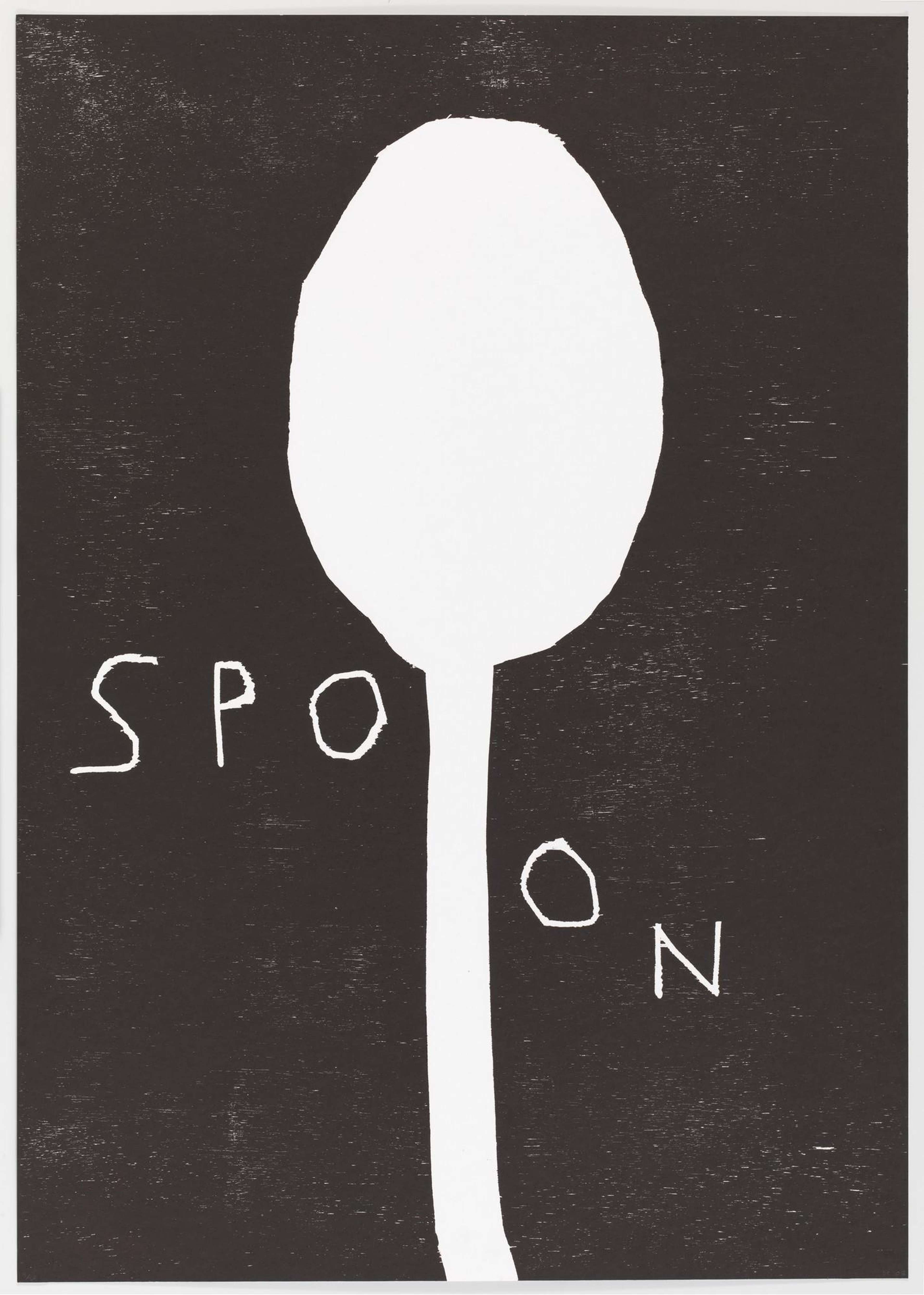 Untitled (Spoon) - Signed Print by David Shrigley 2008 - MyArtBroker