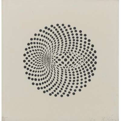 Untitled, Circular Movement - Signed Print by Bridget Riley 1962 - MyArtBroker