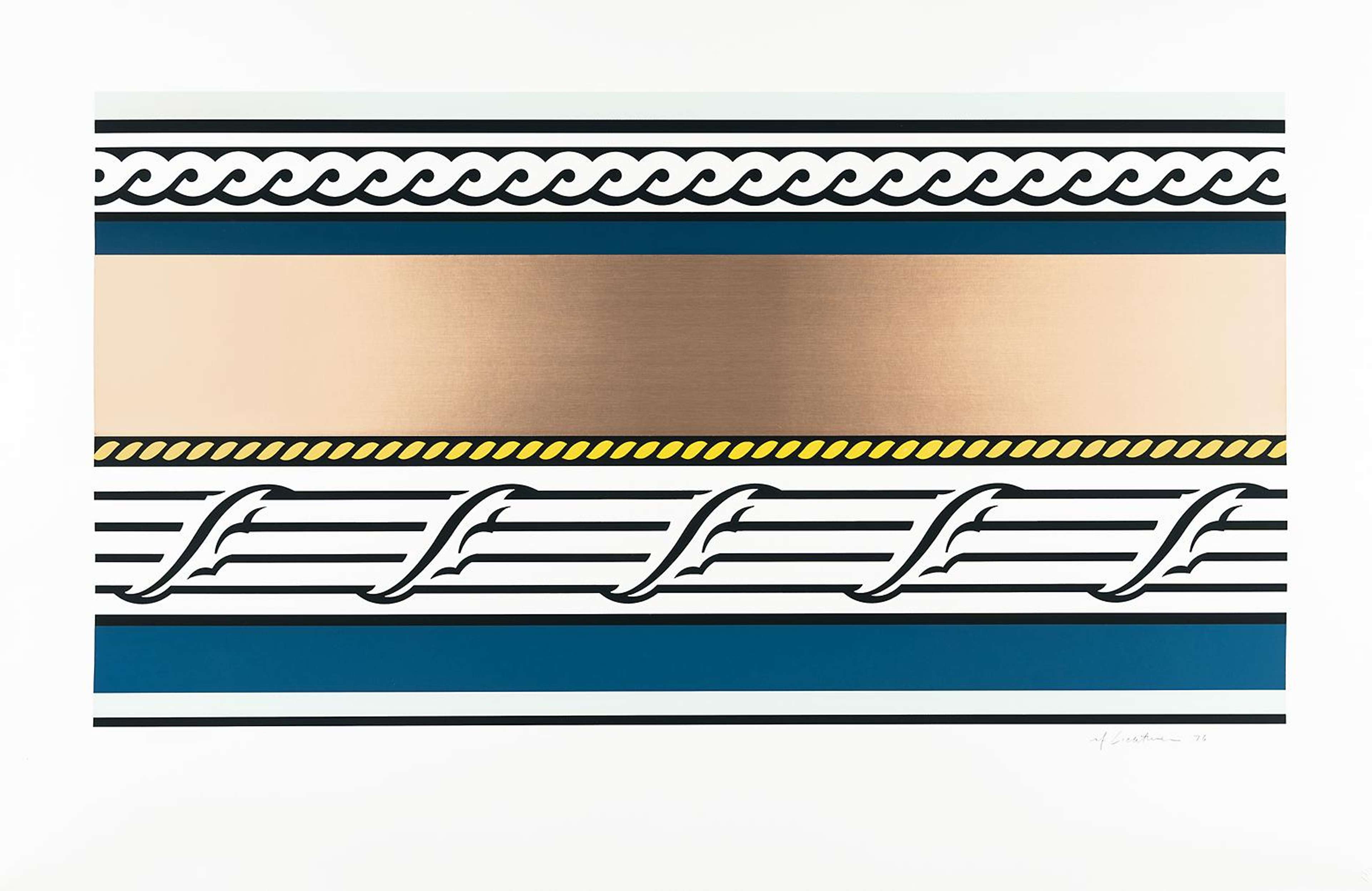 Entablature IV - Signed Print by Roy Lichtenstein 1976 - MyArtBroker