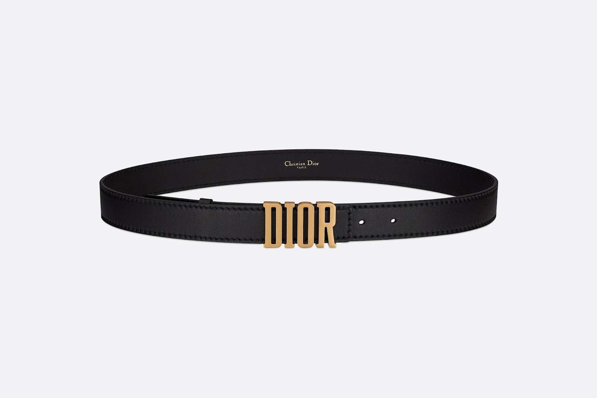 An image of Dior’s black D-Fence Belt.