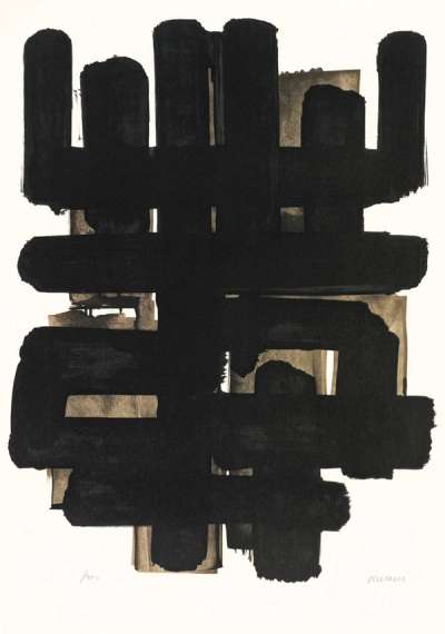Lithographie No. 3 - Signed Print by Pierre Soulages 1957 - MyArtBroker