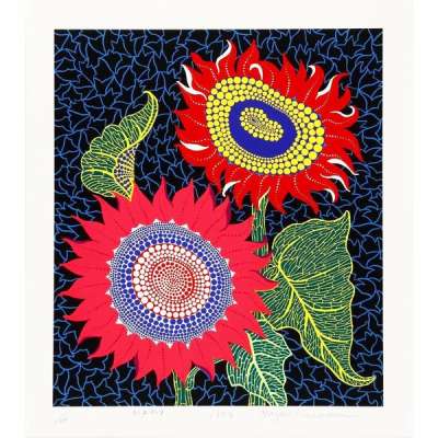 Sunflowers - Signed Print by Yayoi Kusama 1989 - MyArtBroker
