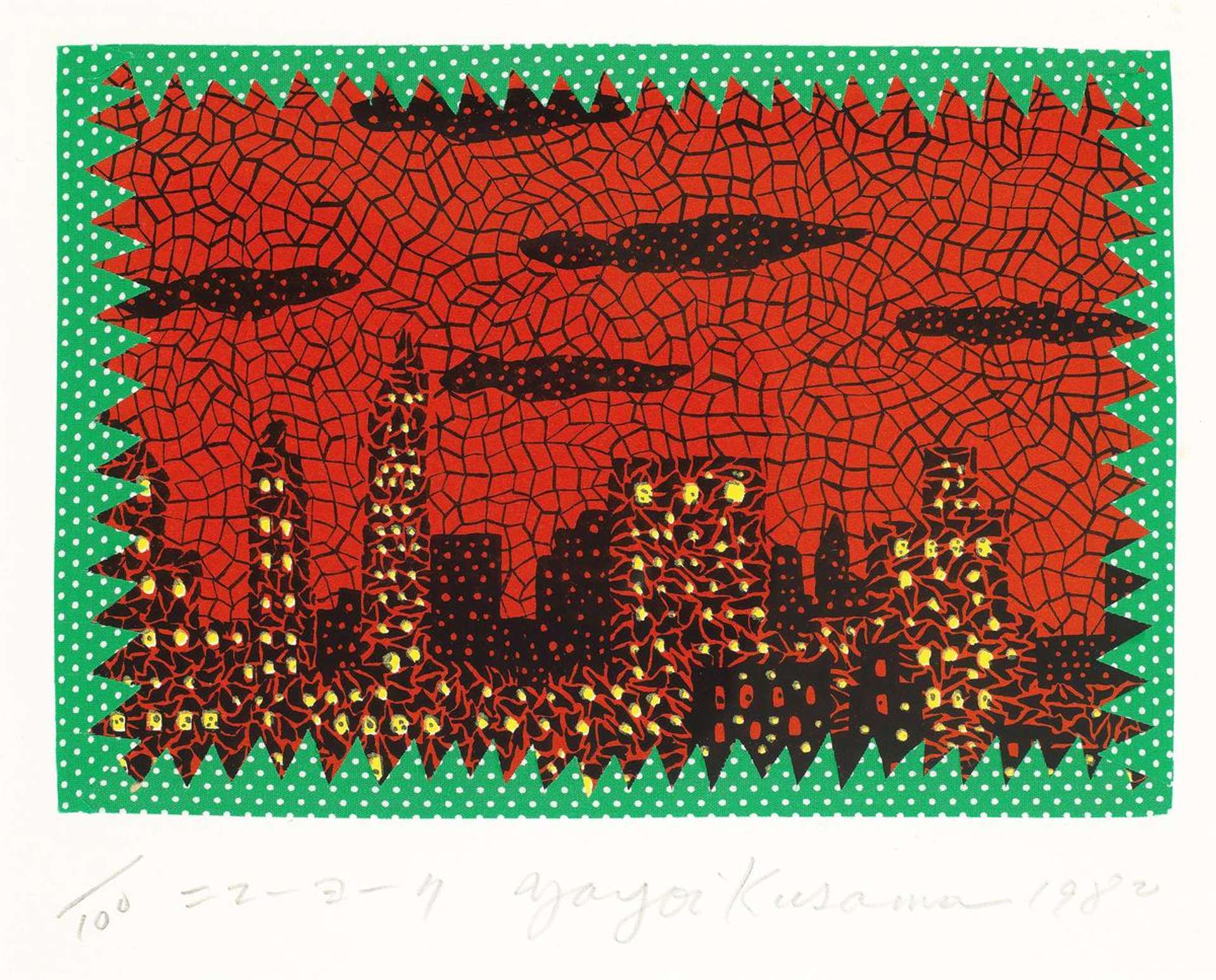 New York - Signed Print by Yayoi Kusama 1982 - MyArtBroker